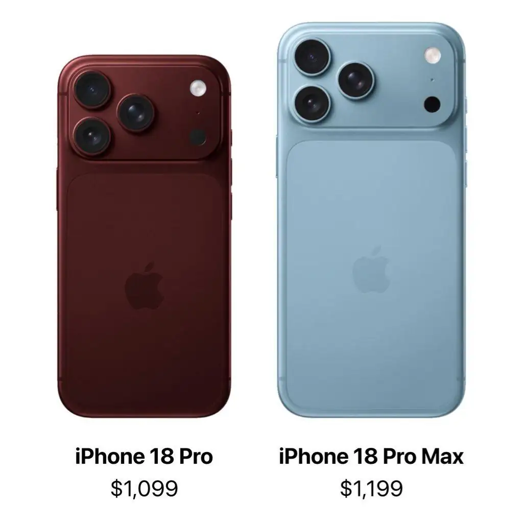 Apple відновлює колір Sierra Blue у нових iPhone 18 Pro